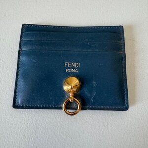FENDI card holder Blue and light blue